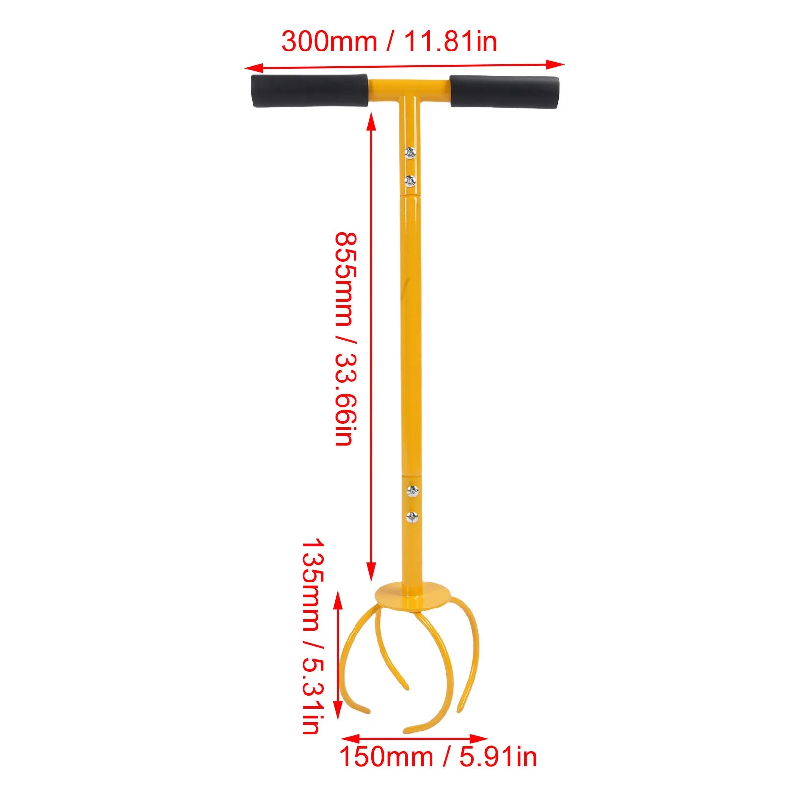 Garden  Tiller Hand Tiller Stainless Steel Garden Claw Cultivator Soil Aerator for Flower Beds Vegetable Gardens Orchards