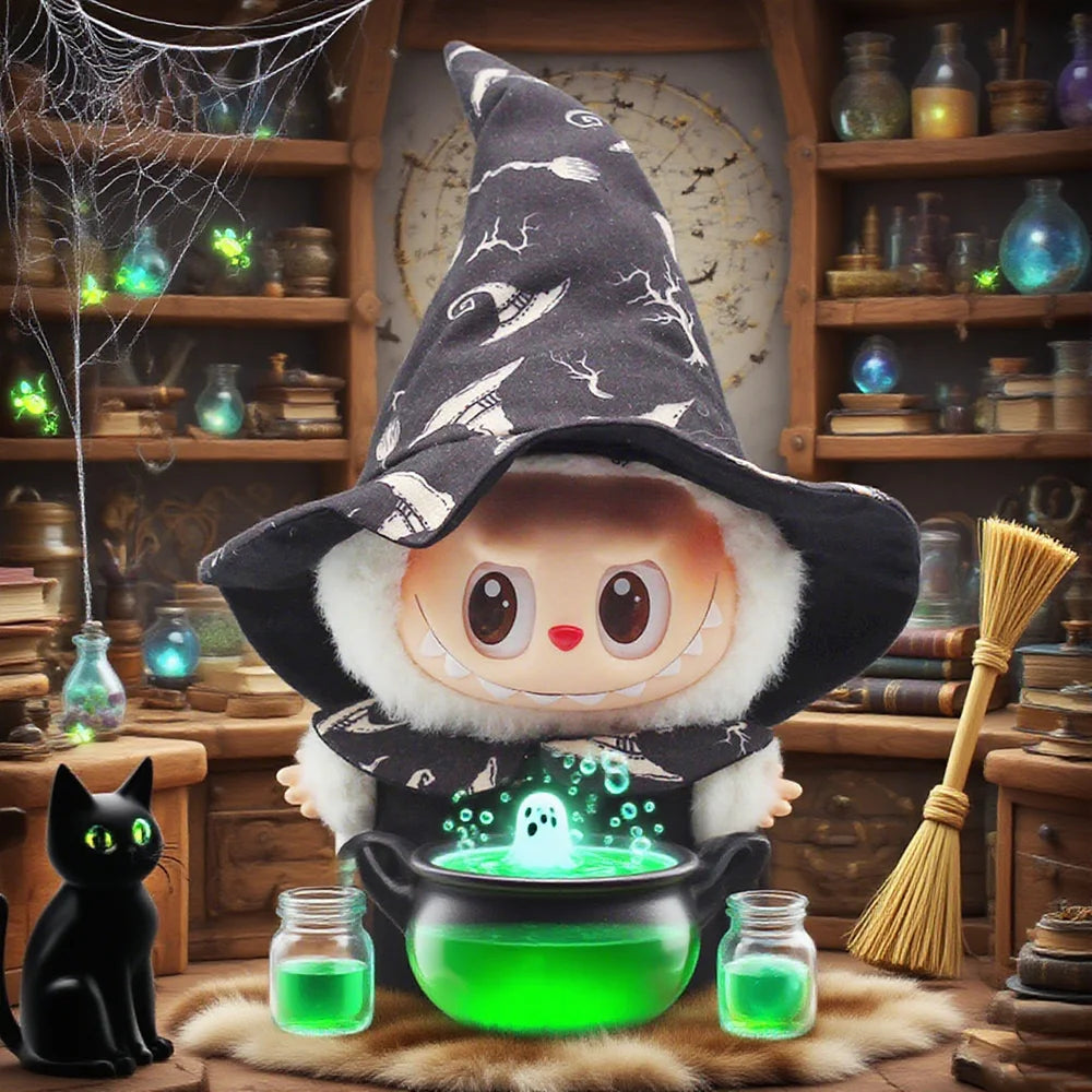 Halloween Suit Clothes For 15-17CM Labubu Doll Clothes Trendy Accessories Skirt Set For Ropa Labubu Fashion Style