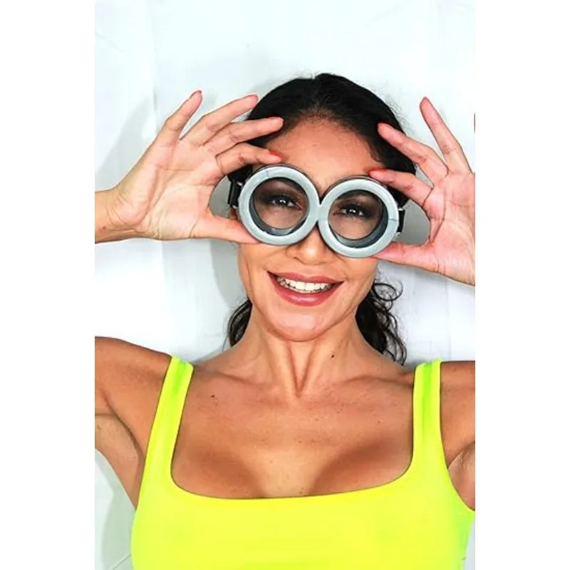 Spooky Glasses Sneaky Little Yellow Man Eyeglasses Props Halloween Prom Dress Up Props Holiday Gifts Festival Party Supplies