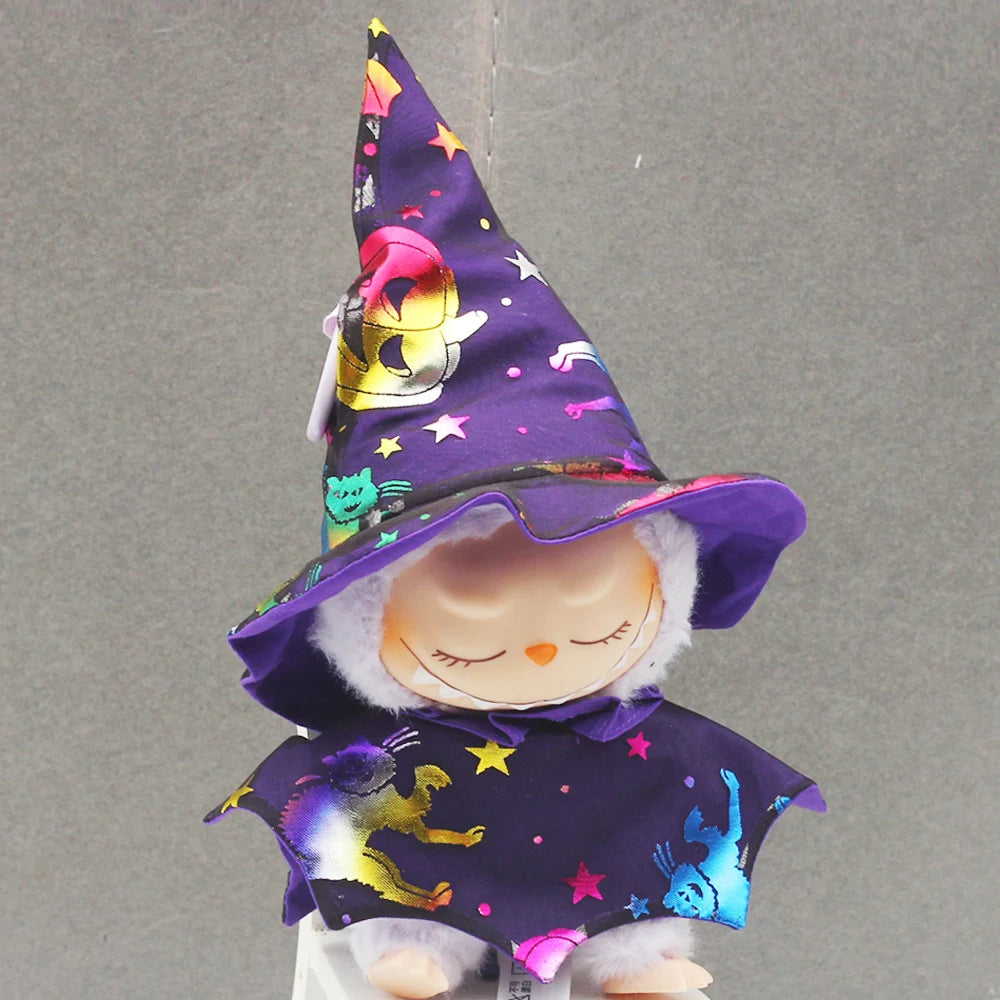 Halloween Suit Clothes For 15-17CM Labubu Doll Clothes Trendy Accessories Skirt Set For Ropa Labubu Fashion Style