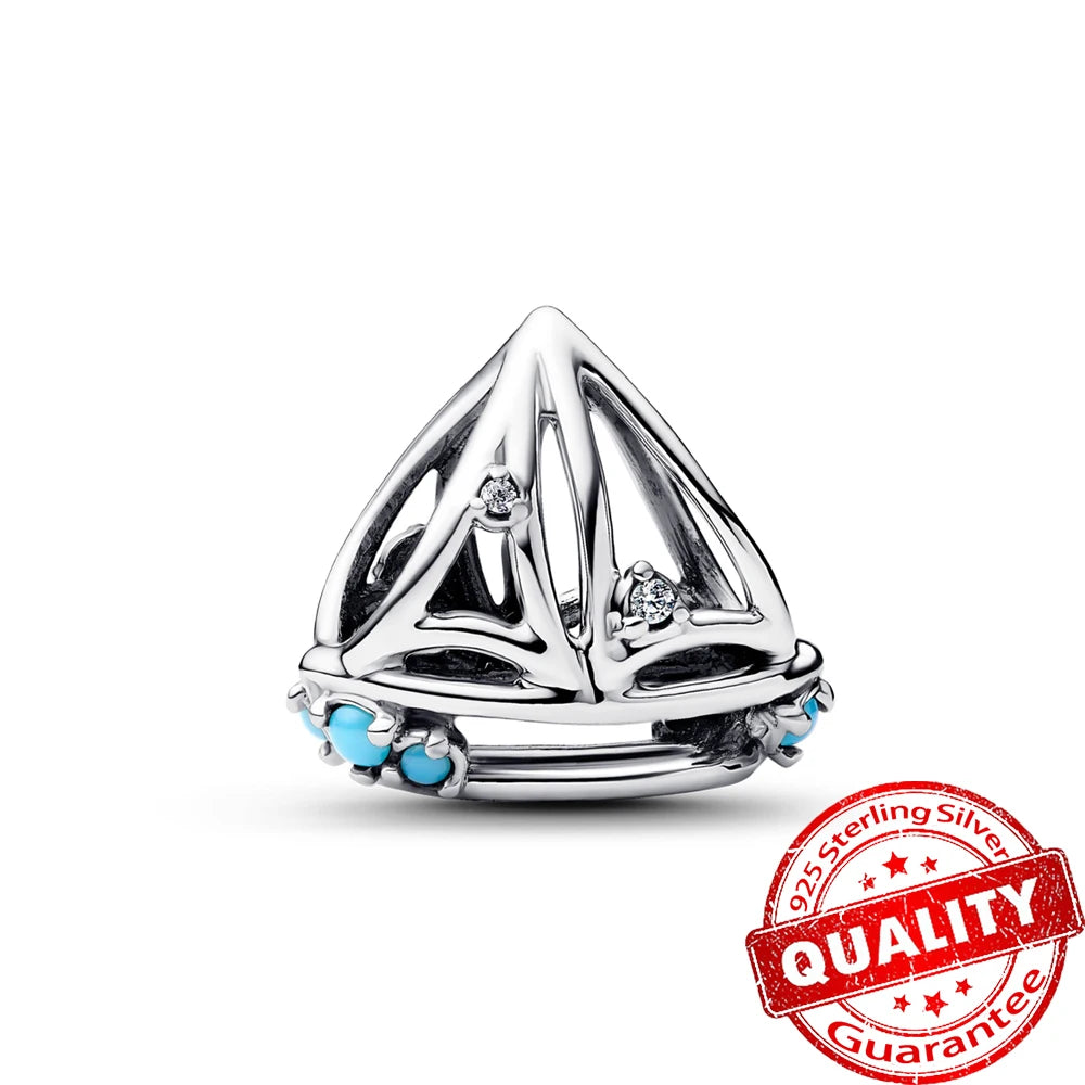 Underwater World 925 Sterling Silver Ocean Octopus Seashell Seahorse Starfish Pendant Fit DIY Bracelet Necklace Boutique Gift