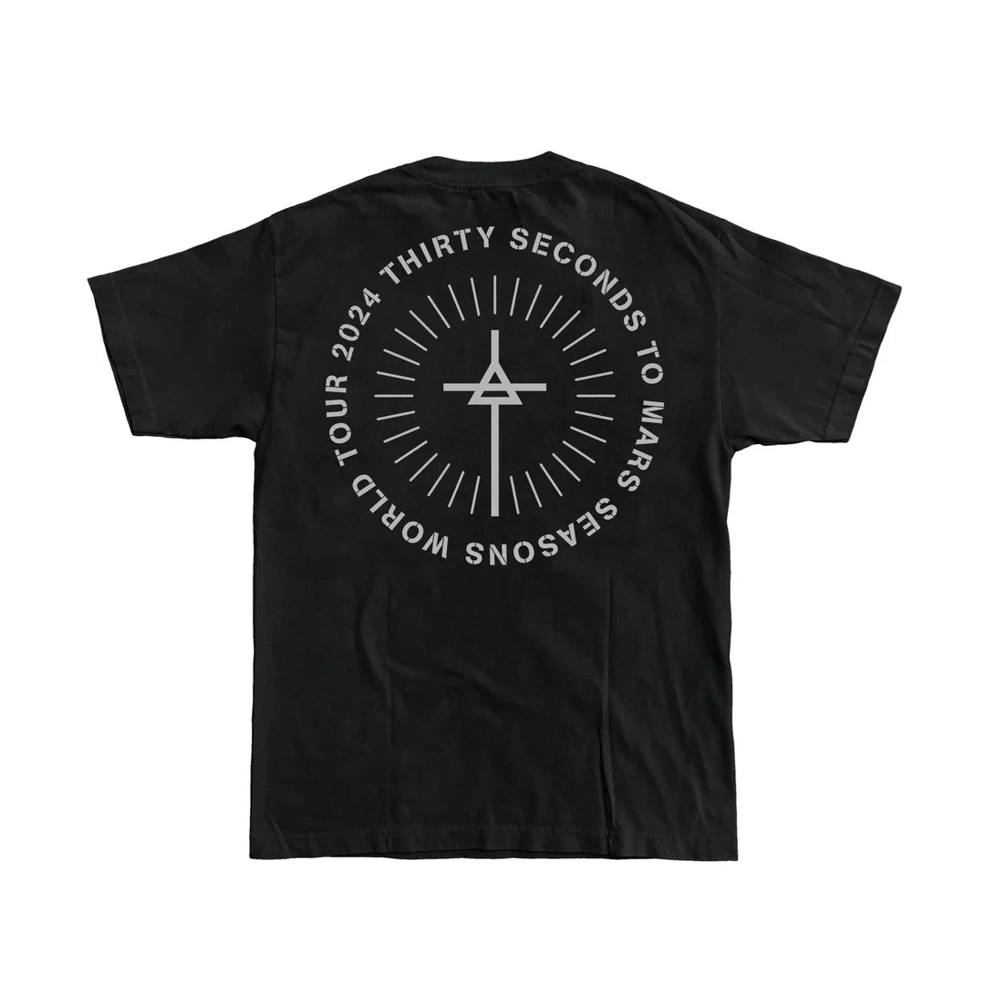 Love Is Madness Lyric Tee THIRTY SECONDS TO MARS Rock Tshirts Short Sleeve Grunge Fashion T-shirt Cotton Men/Women T Shirt Male