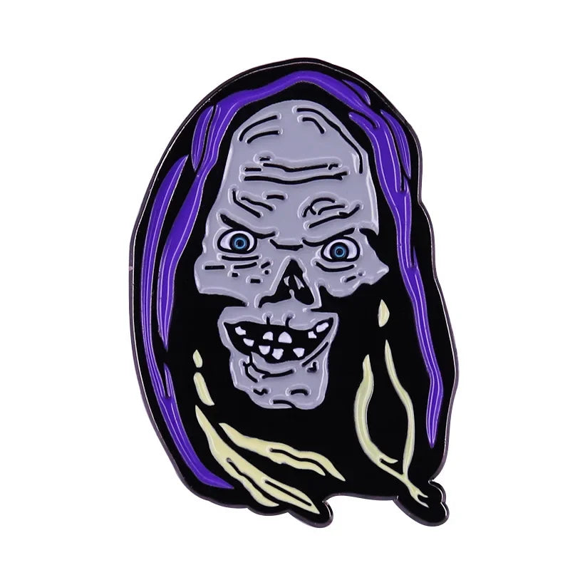 NEW Gothic Enamel Pins Halloween Terror Metal Brooch   Send Friend Fans Boutique Medal Gift Fashion Anime Badges Collecting