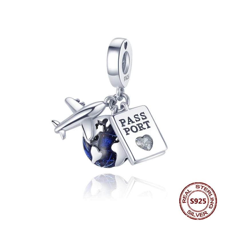 925 Sterling Silver Strawberry Turtle Owl Charm Beads Suitable For Original Bracelet Women DIY Jewelry Making Birthday Gifts