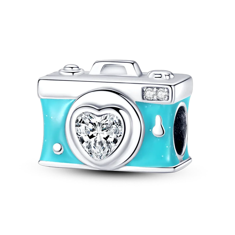 New 925 Sterling Silver Cactus Four Leaf Clover Charm Spring Green Series Bead Pendant For Original Beads Bracelet DIY Jewelry