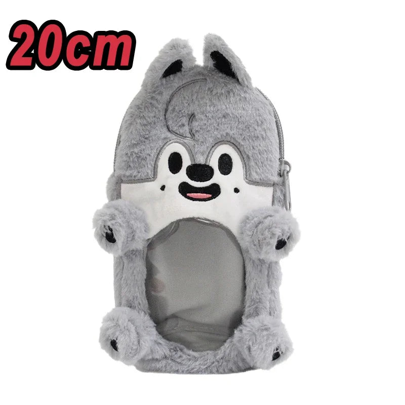 Kpop SKZOO Pencil Case Plush Stay Kids Keychain Plush Kpop Plush Toy Seoul FM Week Cloak Doll Magic School Kid Fan Birthday Gift