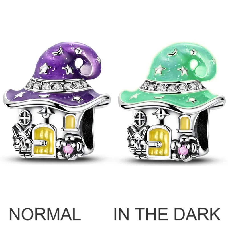 Original Charms Bead 925 Sterling Silver Inlaid Zirconium Bowknot Love Heart Balloon Pendants Fit Bracelet DIY Jewelry Marking