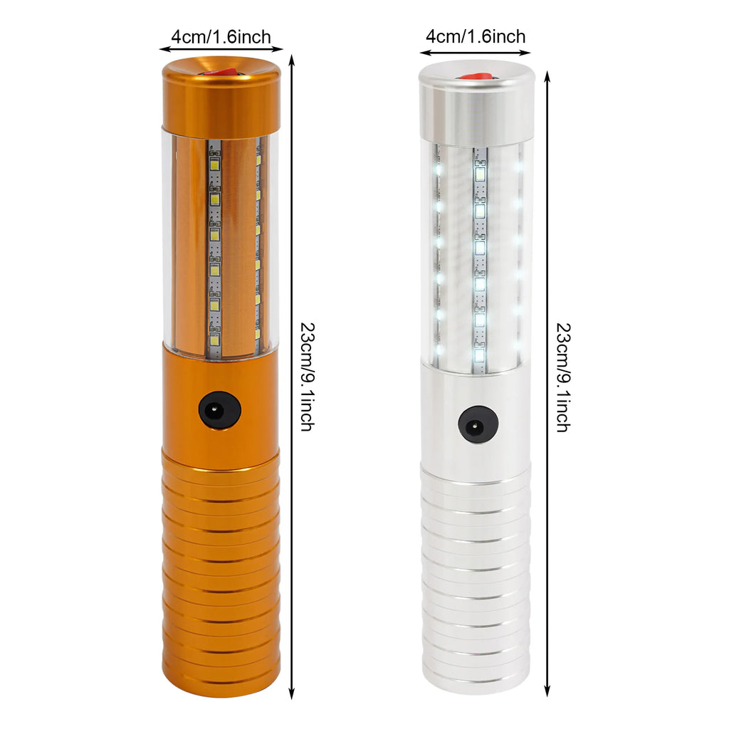 6 PCS LED Sticks, 3 Modes, Rechargeable, Reusable, Aluminum Alloy Glow Lights for Event Nightclubs Weddings Party