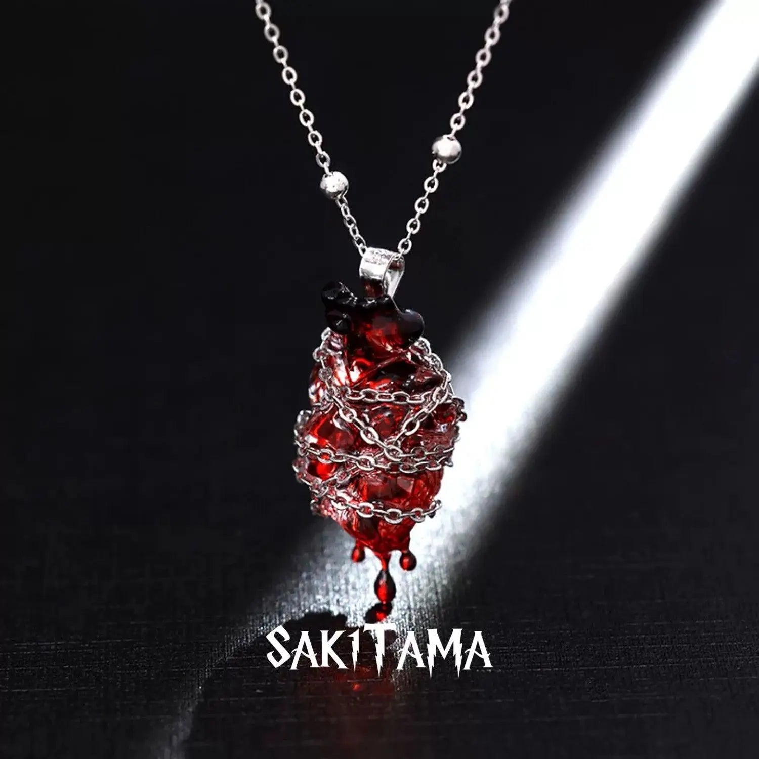 Original Design and Production of Twined Bound Heart Pendant Couple Necklace Design Sense of Personality Tide