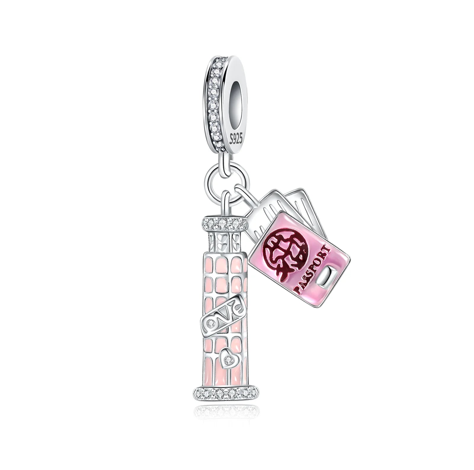 Original 925 Sterling Silver Charms Bag Earphone Magic Cube Watch Games Console Bead Pendant Fit Bracelet Necklace Jewelry