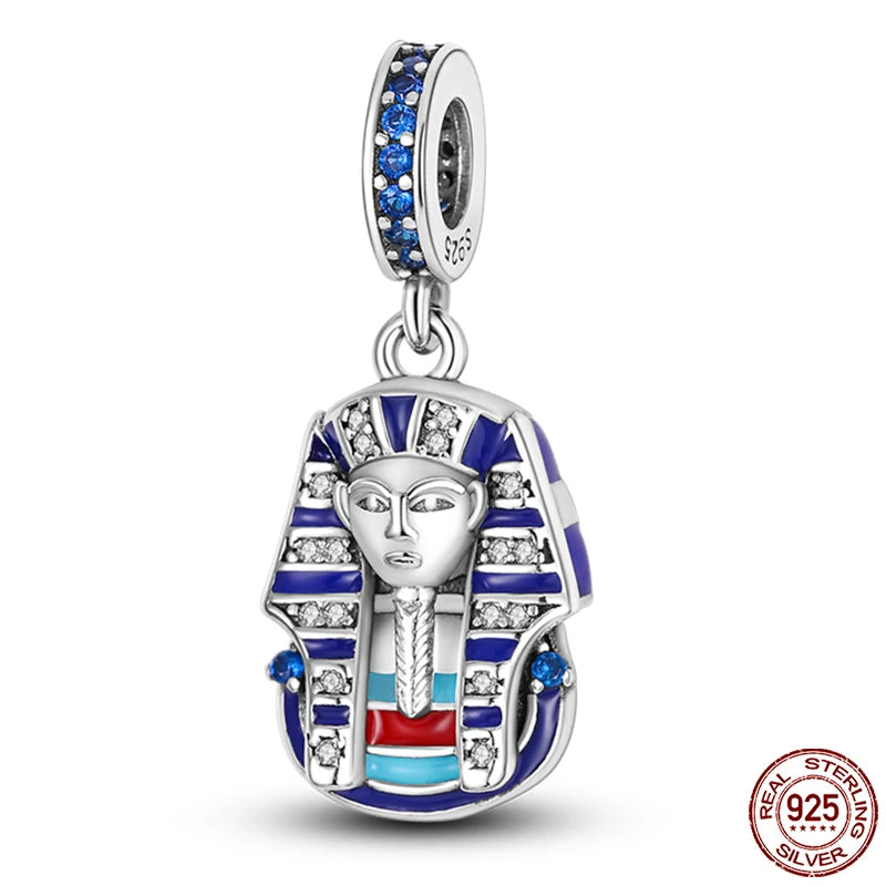 100% Real 925 Sterling Silver Classic Devil's Eye Charms Beads For Women Fit Original Qikaola Bracelets Fine DIY Jewelry Making