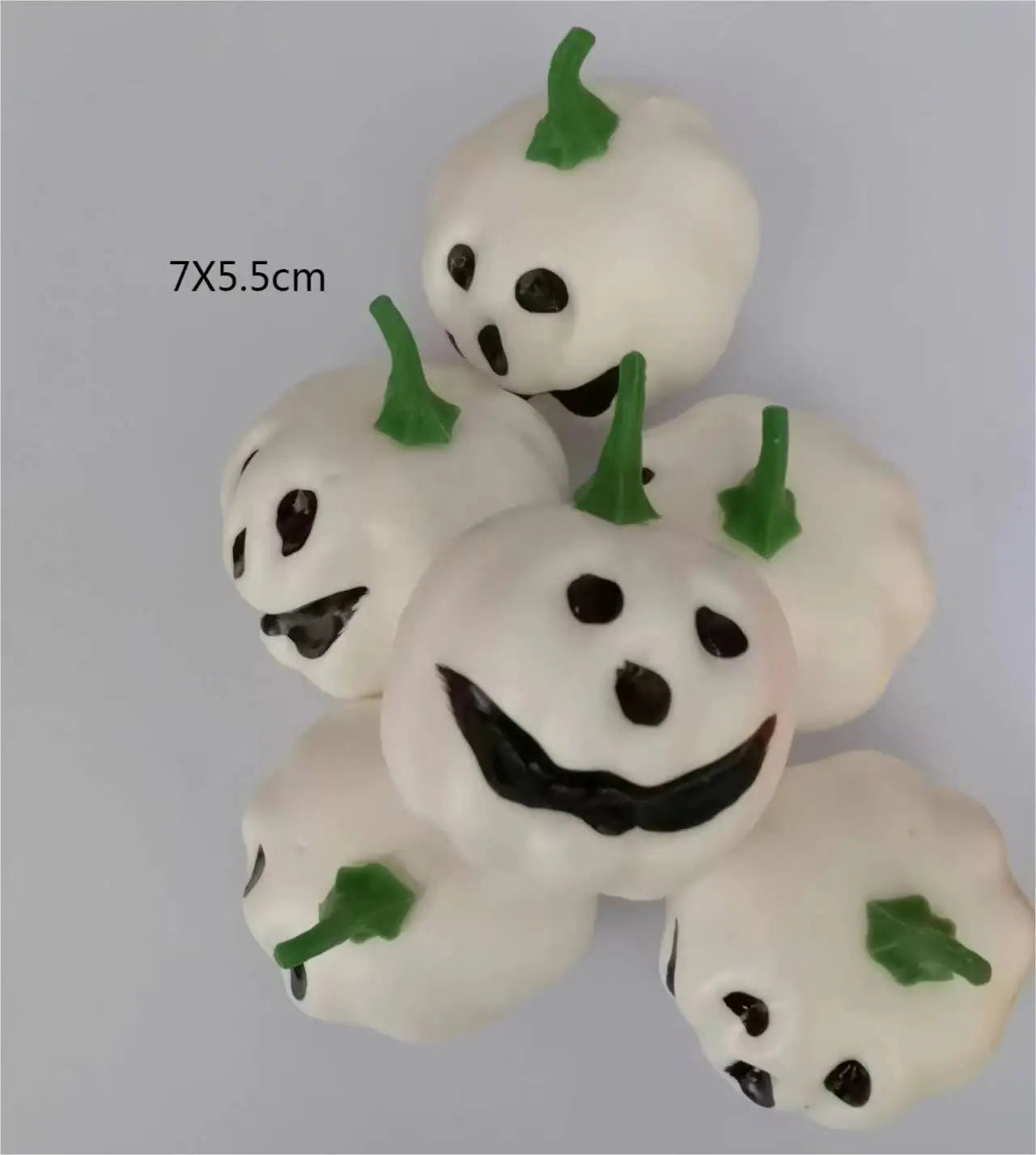 4Pcs Popular Miniature Imitation Foam Pumpkin Halloween Ghost Funny Pumpkin Ornaments For Doll House Decoration Accessories