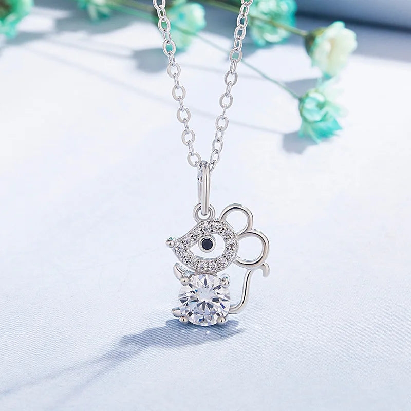 925 Sterling Silver Necklace Pendant Zircon High Quality Chain For Women Luxury Fashion Wedding Engagement Jewelry Party Gifts