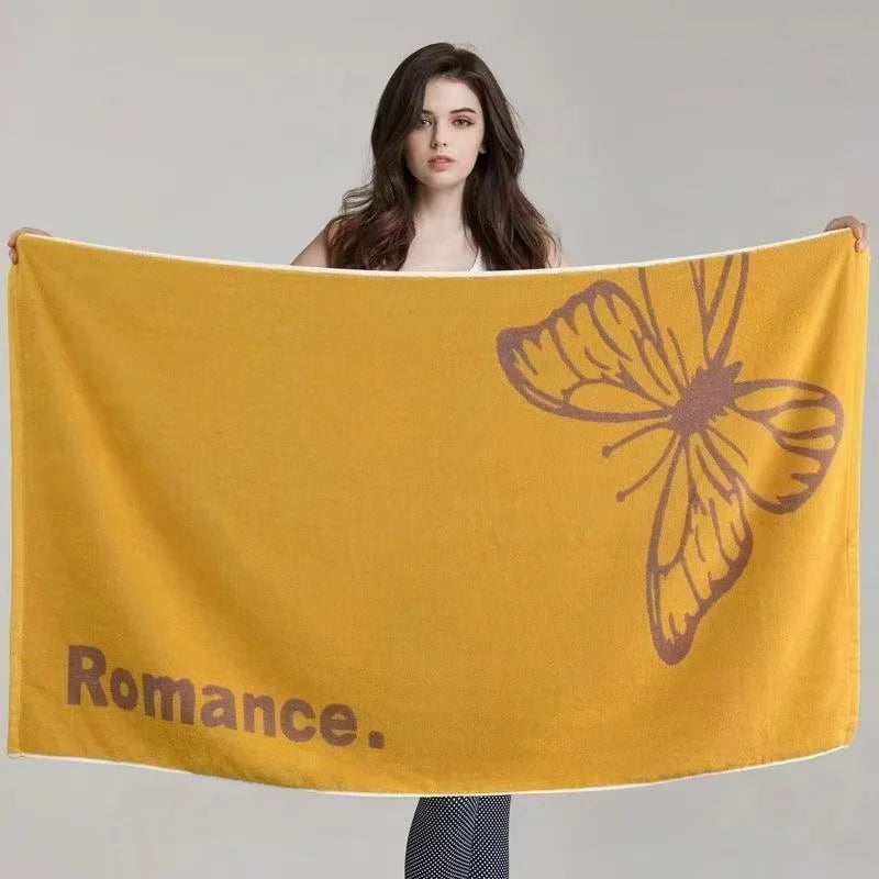 450g thickened pure cotton bath towel for adults, suitable for both men and women, 70*140cm, soft, absorbent, non-pilling, large