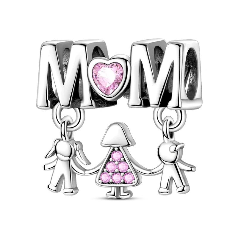 Hot Sale Charms Beads 925 Sterling Silver Pink Perfume Bottle Letter Luminous Firefly Tarot Card Beads Fit DIY Bracelets Jewelry