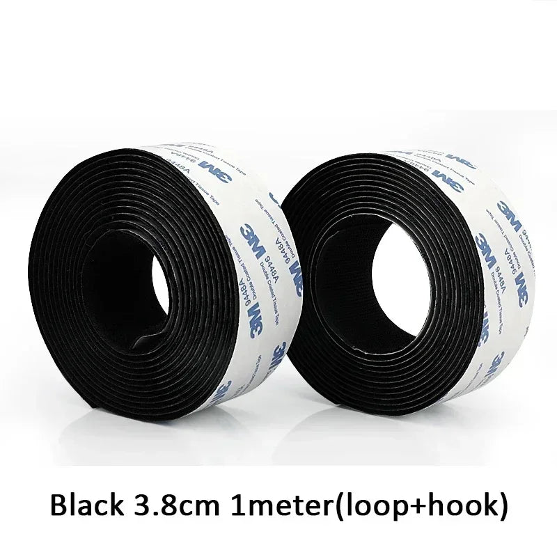 1M Extra Strong Self Adhesive Hook and Loop Fastener Tape Nylon Sticker Self Adhesive Strips DIY Craft 16/20/25/30/35/50mm