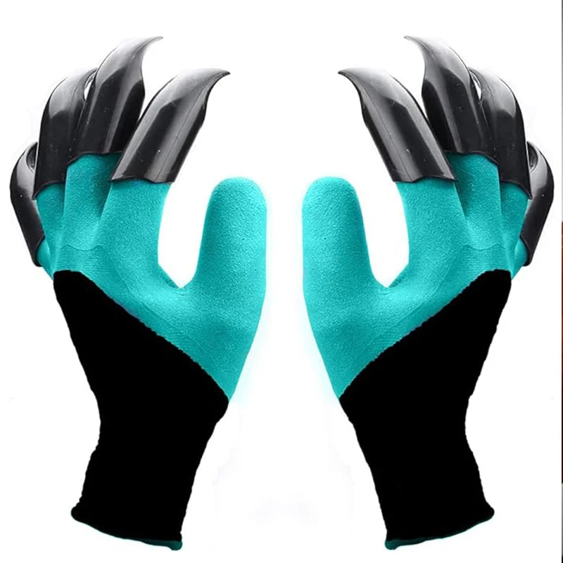 Garden gloves, stab resistant, waterproof, claw resistant, wear-resistant, ground scraping, grass pulling, soil digging, special