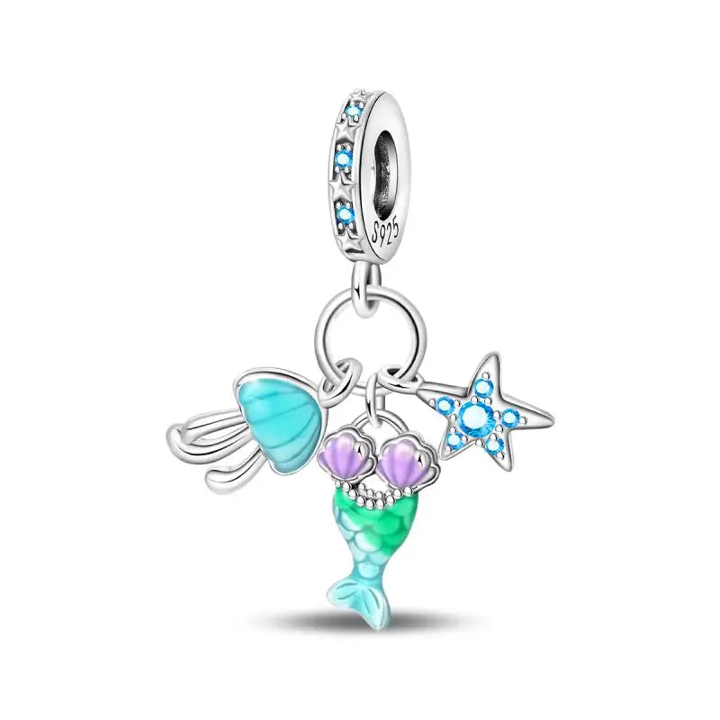 925 Sterling Silver Crab Beach Ocean Vacation Beads 3mm DIY Holiday Fine Jewelry Gift Making