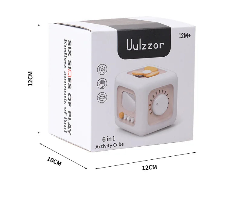 Busy Cube Montessori Toys Travel Sensory Toys for Toddlers 1-3, Learning Fine Motor Skills| 1st Birthday Gifts Boy 12 Months +