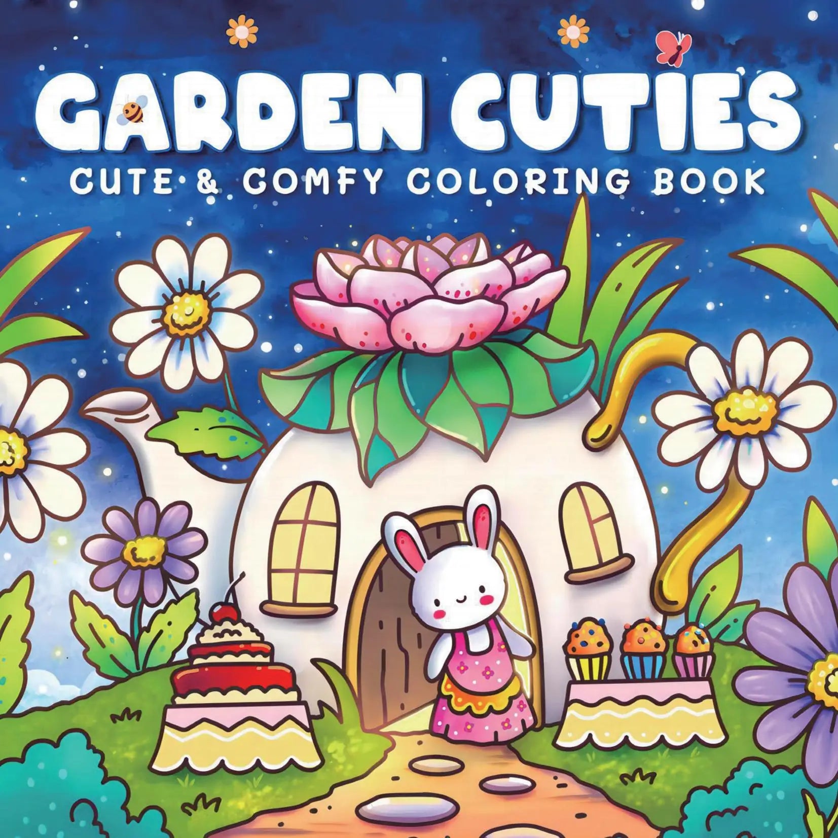 Garden Fun Coloring Book: Explore a beautiful garden. Enjoy charming drawings of adorable characters, the perfect way to relax.