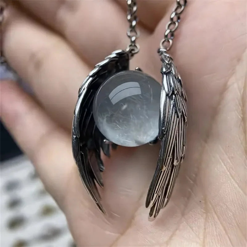 The New Ghost Wing Crystal Retro Necklace Is Fashionable, Unique and Personalized. It Is An Aged Pendant and A Pendant Accessory