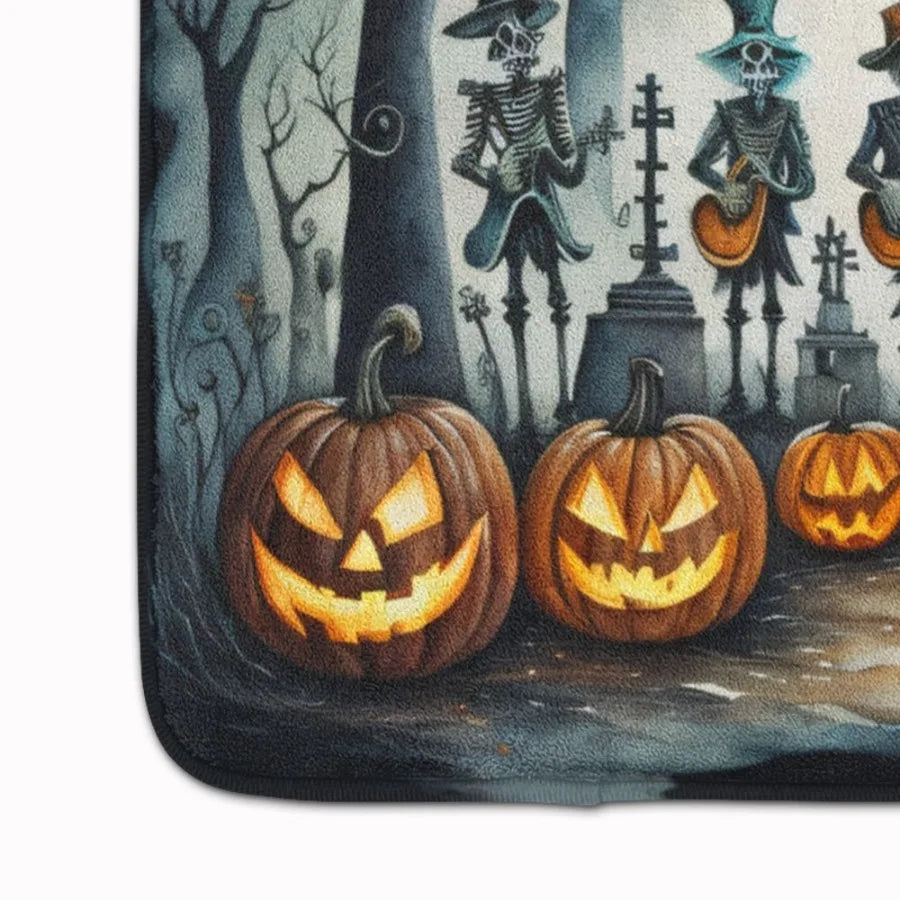 Mariachi Skeleton Band Spooky Halloween Memory Foam Kitchen Mat Machine Washable AntiFatigue Mat Cushion Comfort Bath Mat or Ki