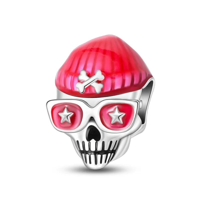 Skull Demon pumpkin Head Ghost Halloween pendant Jewelry Beads for s925 Original Bracelet Plata De Ley 925 boutique charms gift