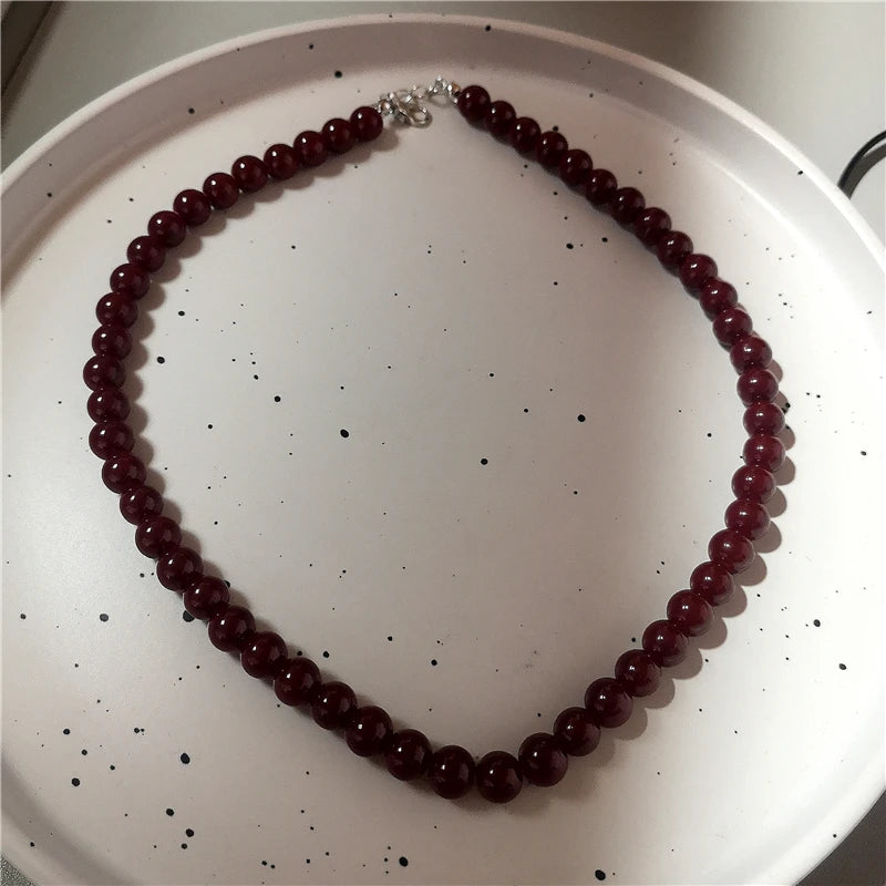 Gothic Y2K Red Butterfly Star Heart Cross Pendant Ghost Claw Choker Charms Necklaces Women Aesthetic Accessories Grunge Jewelry