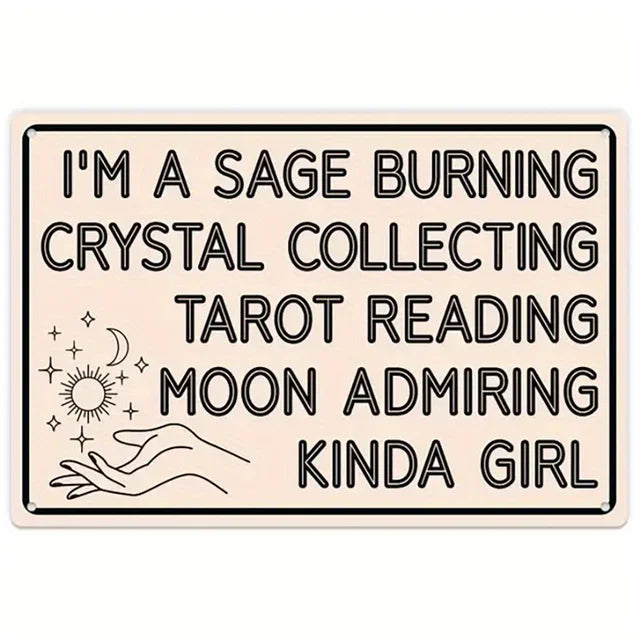 Vintage Metal Tin Sign  The House Witch Rules Halloween Decoration  Retro Wall Art for Home Room Restaurant Decor