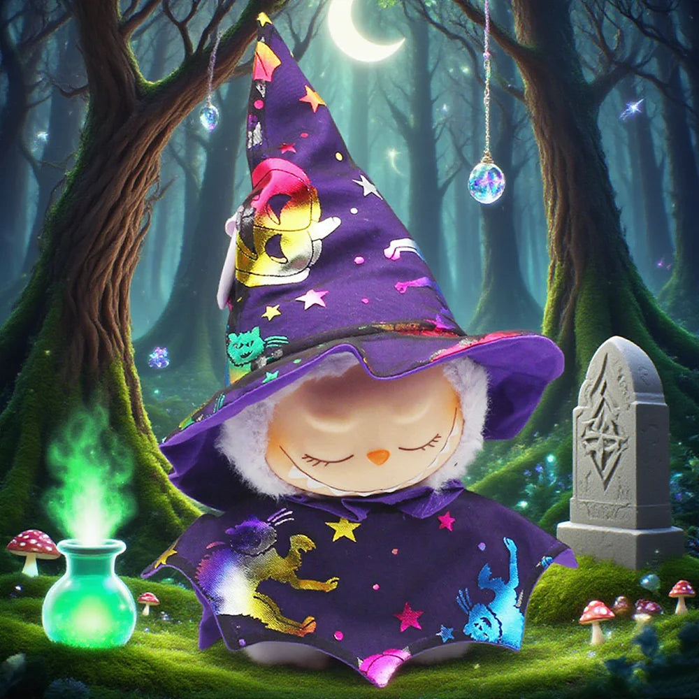 Halloween Suit Clothes For 15-17CM Labubu Doll Clothes Trendy Accessories Skirt Set For Ropa Labubu Fashion Style