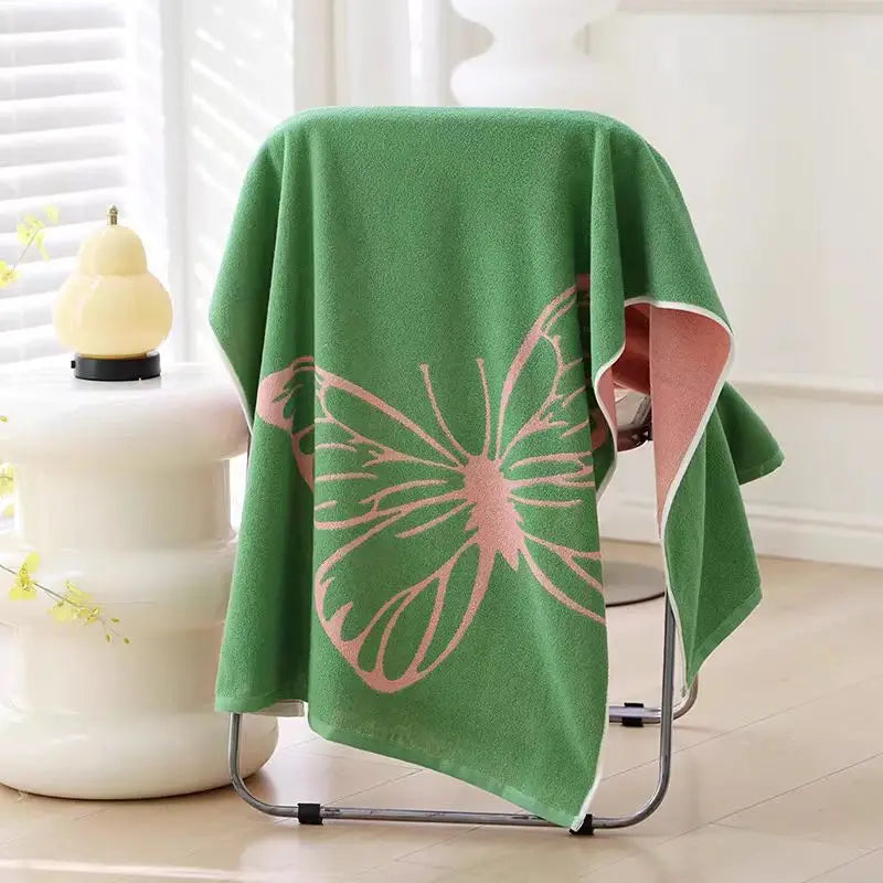 450g thickened pure cotton bath towel for adults, suitable for both men and women, 70*140cm, soft, absorbent, non-pilling, large