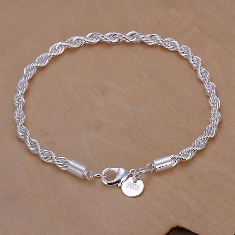 High Quality 925 Sterling Silver Fashion Multiple Styles Bracelet Chain For Women Fashion Wedding Party Beautiful Jewelry Gift