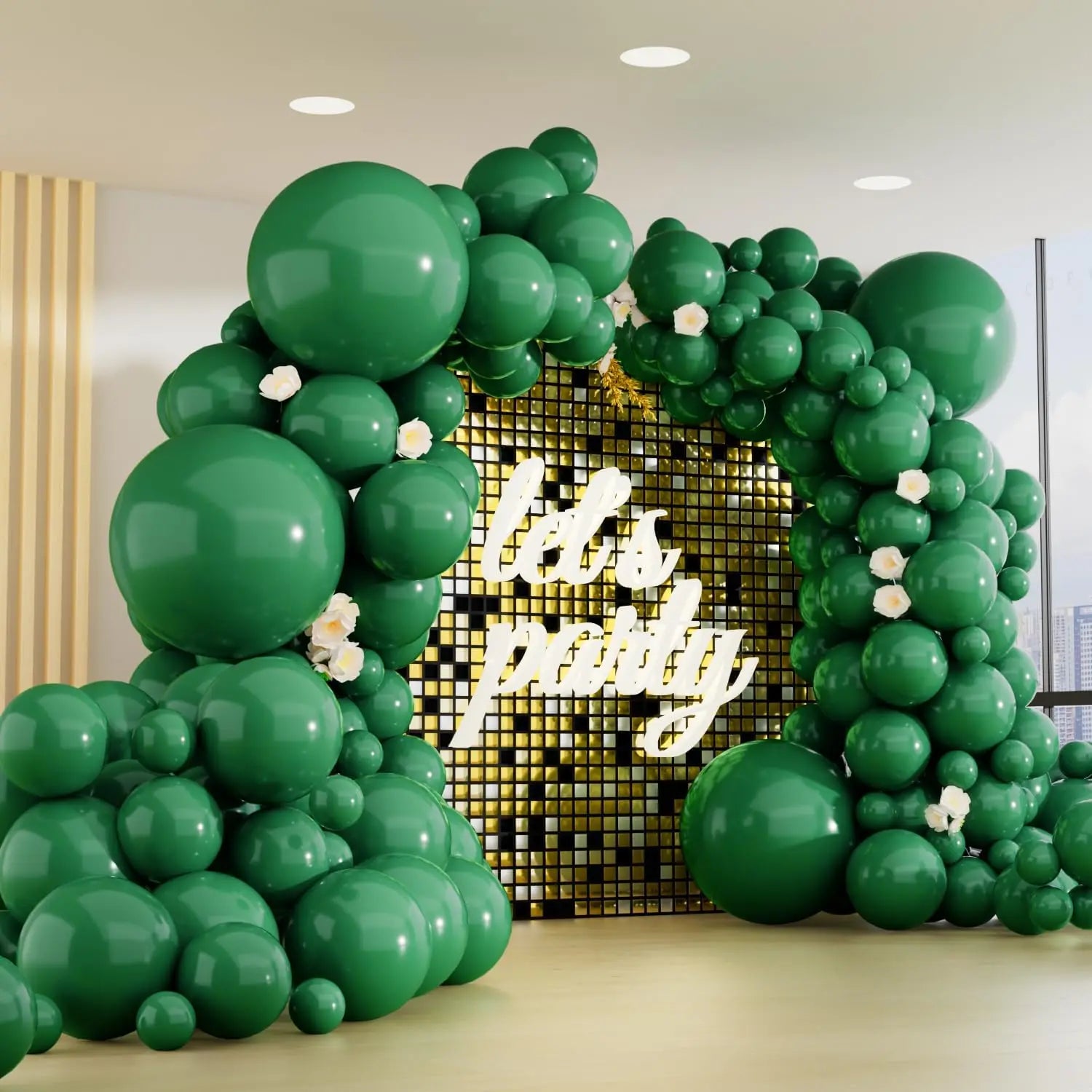 132PCS multi-color latex balloon set suitable for birthday parties, weddings, Valentine's Day party decoration