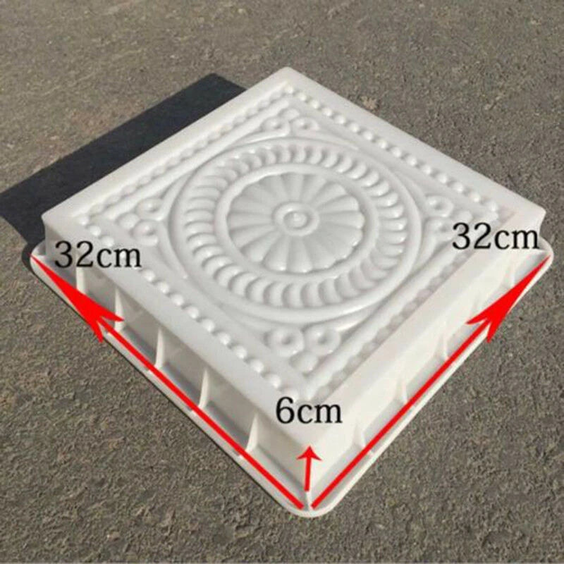 Beautiful Petal Cement Mold DIY Walkway Stepping Stones Cement Paving Mould For Garden Road Courtyard Reusable Mold For Concrete