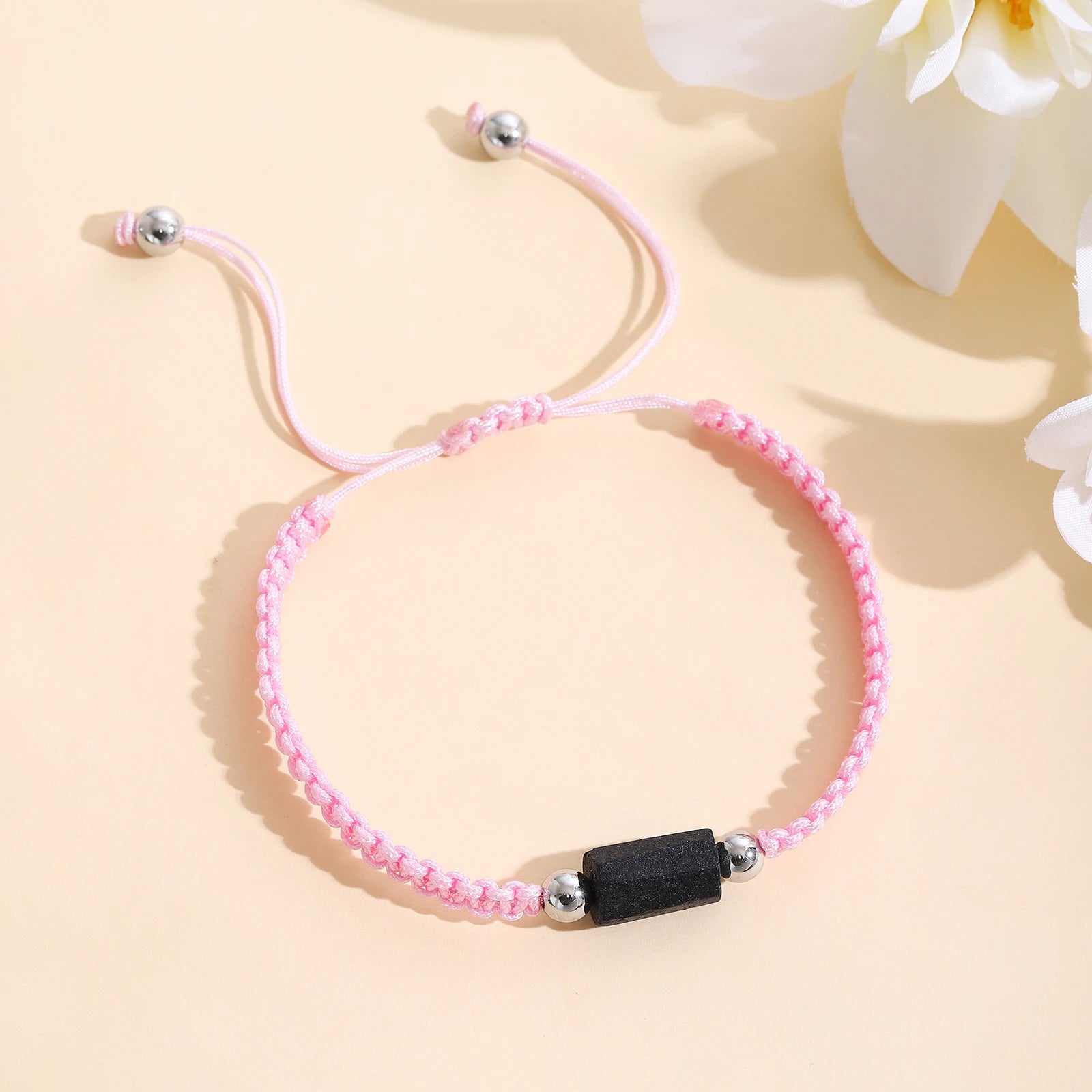 Black Tourmaline natural Bracelet for Men Women Healing Crystal Handmade Stretch Natural Stone Beaded Adjustable Jewelry Gift