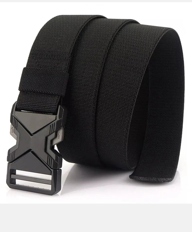 1pc Men's Tactical Sports Belt, Adjustable Quick Release Buckle Multipurpose Outdoor Training Mountaineering Belt For Ideal Gift