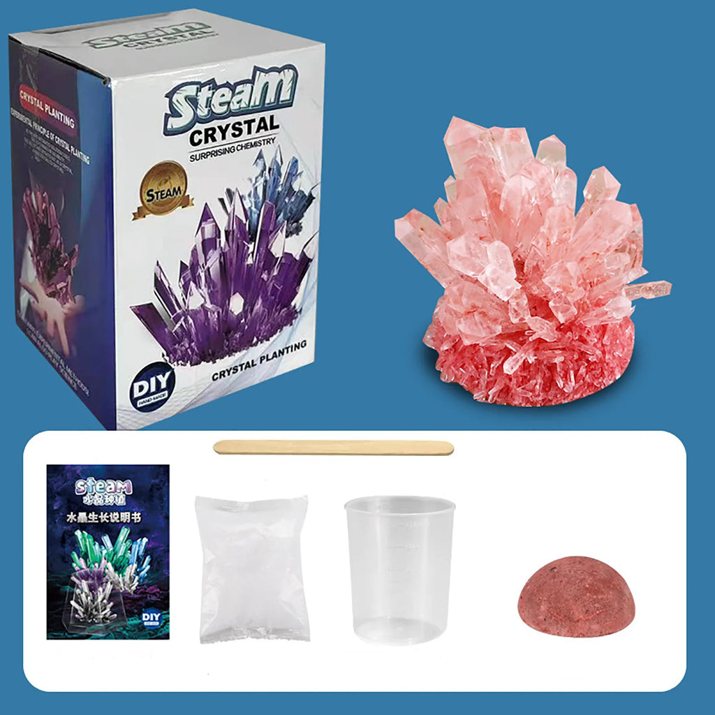 Crystal planting DIY scientific experiment set, fun parent-child communication, chemical experiment, crystallization principle