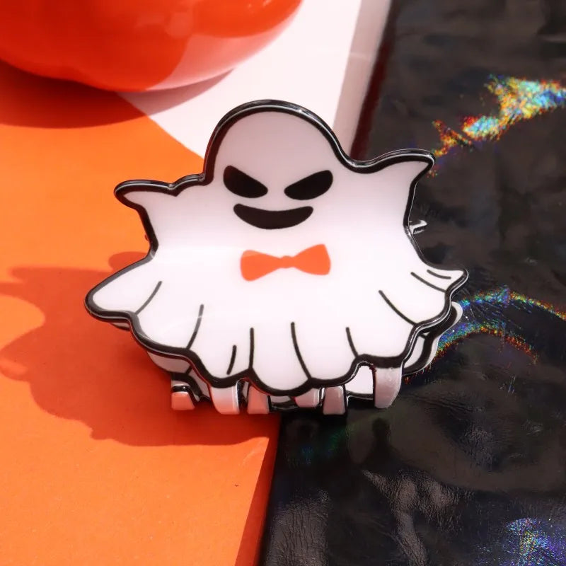 HANGZHI Dark Dragonfly Bat Spider Web Hair Clips Horror Exaggerates Halloween Hair Accessories for Women Kid New Funny Hairpin