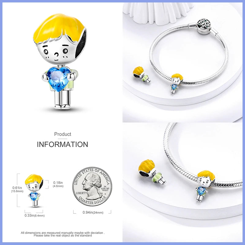 new in Real 925 Sterling Silver Boys and Girls Bicycle Charms Beads Fit Qikaola 925 Original Bracelets Fine DIY Jewelry Making