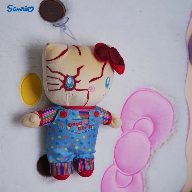 Sanrio Hello Kitty Halloween Bridal Stuffed Plush Toy Clown Resurrected Ghost Baby Collection Toy Festival Gift