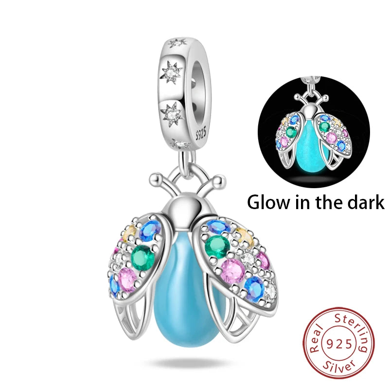 Fit Qikaola 925 Original Bracelet Fashion Bee Astronaut Eiffel Tower 925 Silver Charms Beads Fine DIY Birthday Jewelry For Women