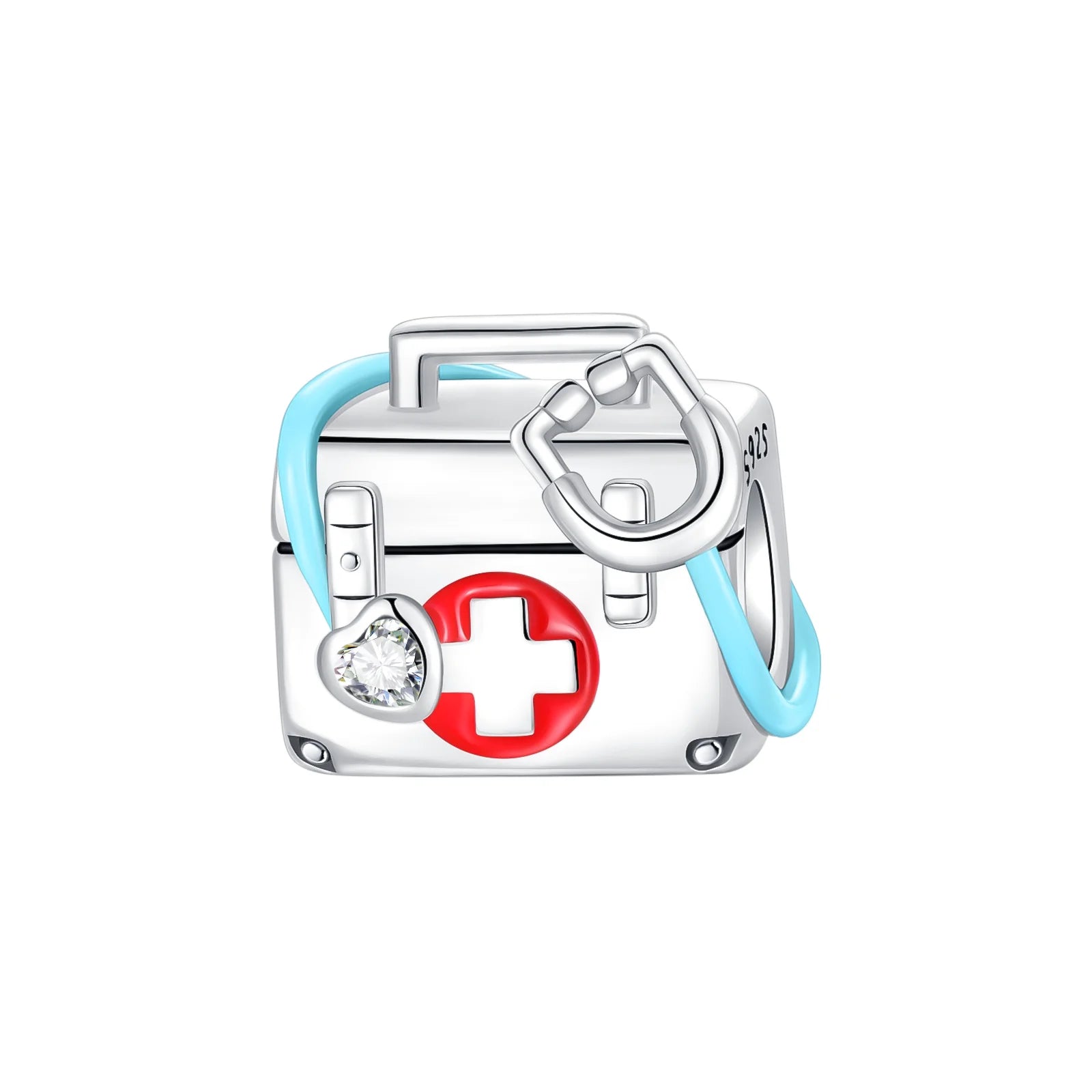 Original 925 Sterling Silver Charms Bag Earphone Magic Cube Watch Games Console Bead Pendant Fit Bracelet Necklace Jewelry