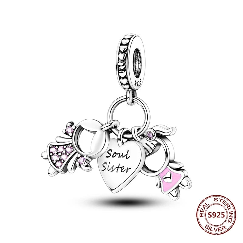 925 Sterling Silver Strawberry Turtle Owl Charm Beads Suitable For Original Bracelet Women DIY Jewelry Making Birthday Gifts