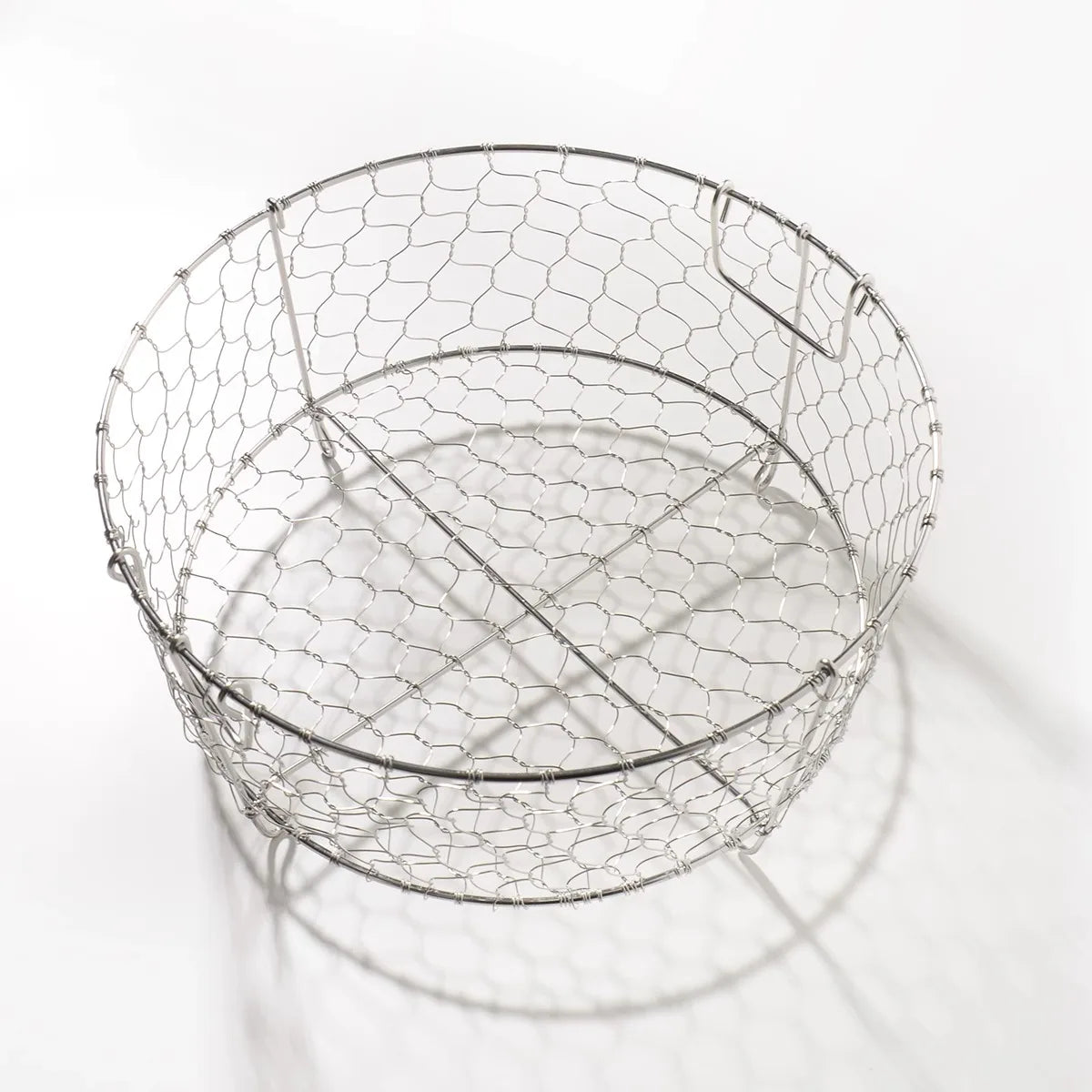 304 Stainl Steel Kitchen Drain Basket Woven Storage Basket for Plates Fruits Utensils Di Drainer Utili Basket