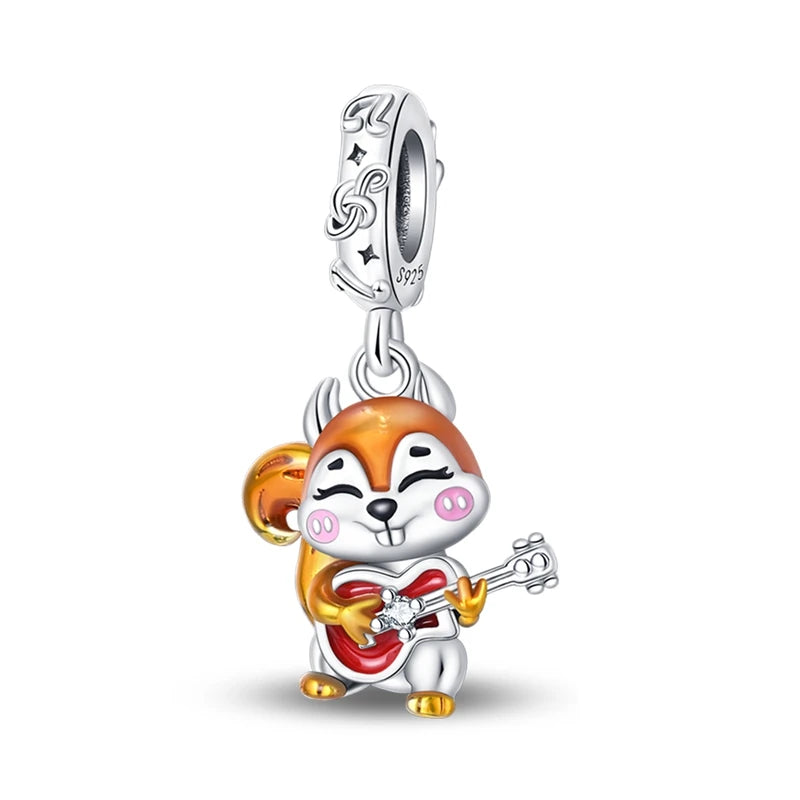 Halloween Pumpkin Series 925 Silver Orange Harvest Charms Beads For Original Bracelet For Women Jewelry Making Gift