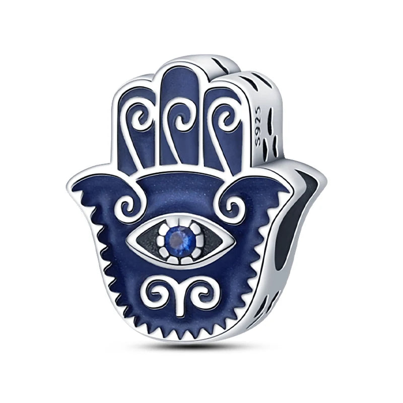 Hot Sale Charms Beads 925 Sterling Silver Pink Perfume Bottle Letter Luminous Firefly Tarot Card Beads Fit DIY Bracelets Jewelry