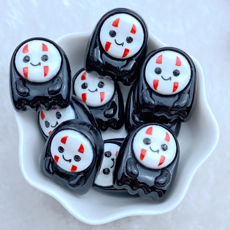 8Pcs New Cute Resin Halloween Animal Series Flat Back Fit Phone Deco Parts Embellishments For Hair Bows Accessories