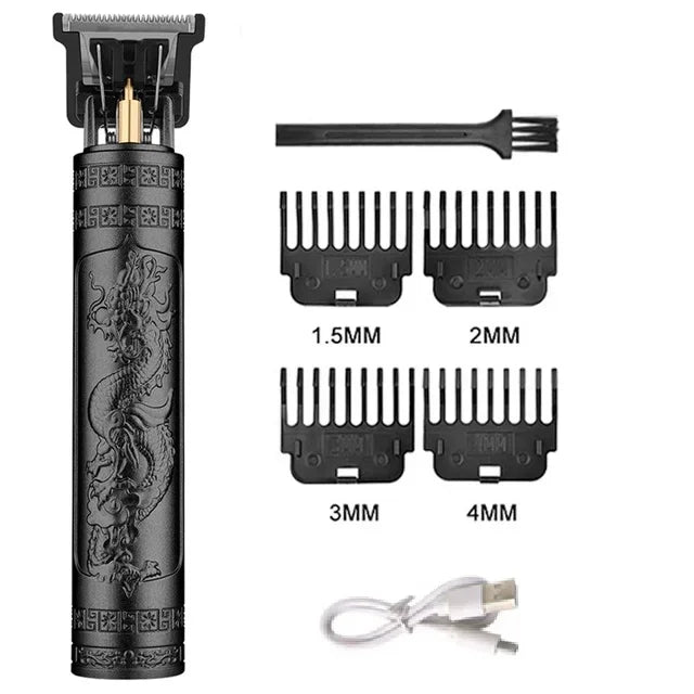 Portable Hair Cutting Machine T9 Vintage Hair Clipper USB Fast Charging Shaver Barber Cordless Hair Trimmer For Men's Barbe