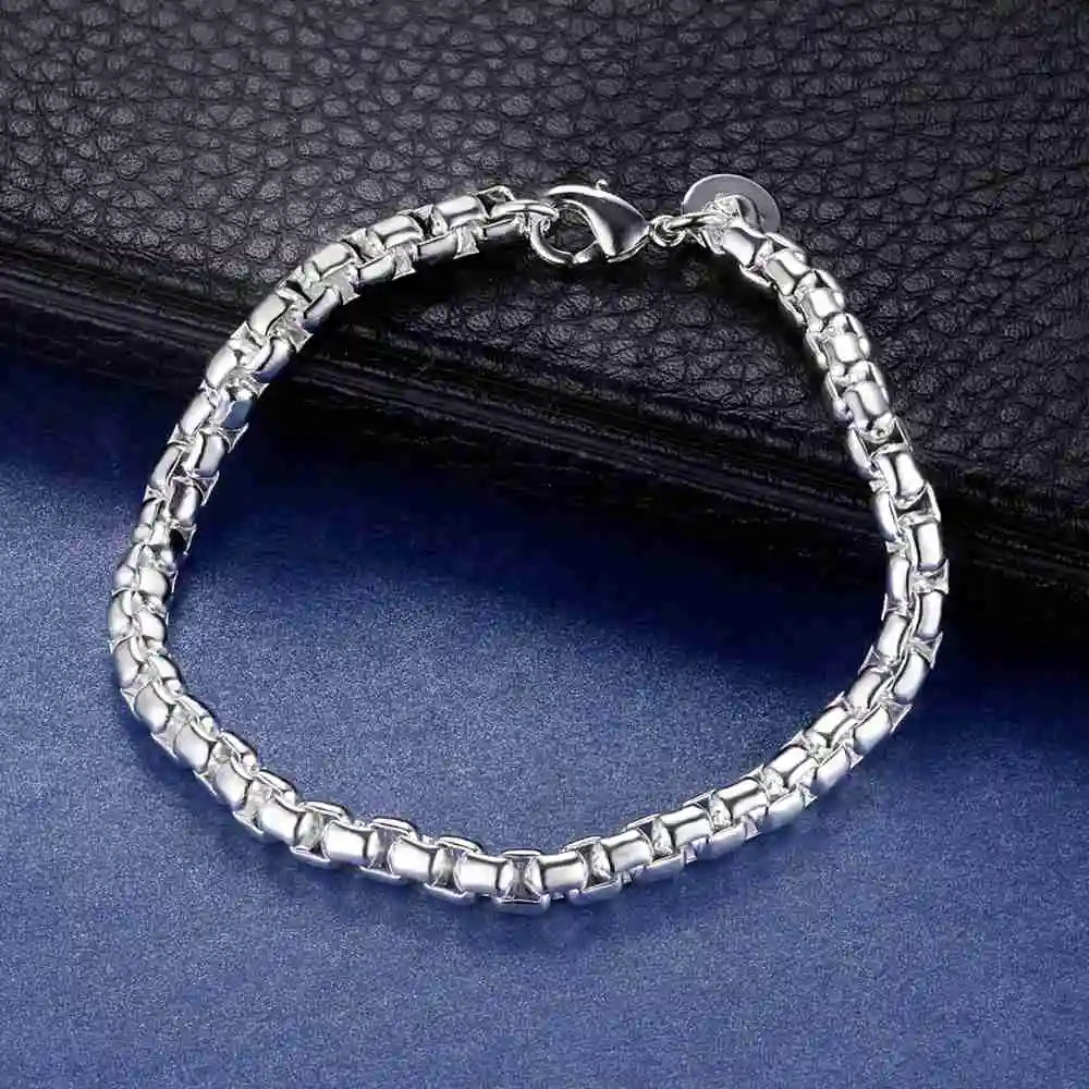 New 925 Sterling Silver Bead Heart High Quality Romance Bracelet Chain For Women Engagement Party Wedding Jewelry Gift