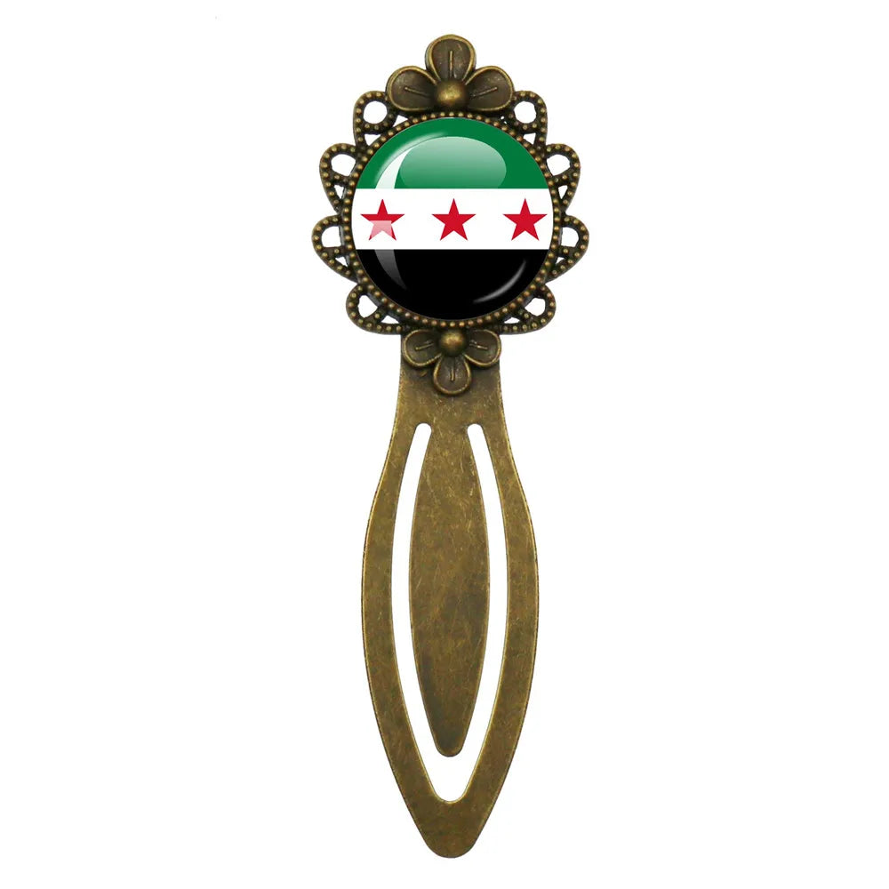 Syria National Flag Glass Cabochon Pendant Keychain Metal Keychain Fashion For Women Men Charm Handmade Car Keyring Jewelry Gift